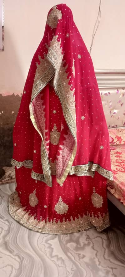 Heavy Weight Red Lehnga For Sell
