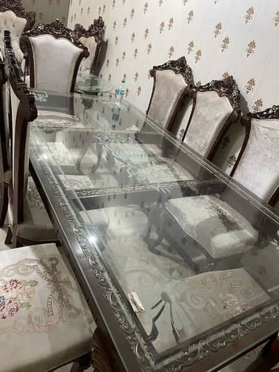 chinioti dining table with 8 chairs/Dining table/Dining table for sale