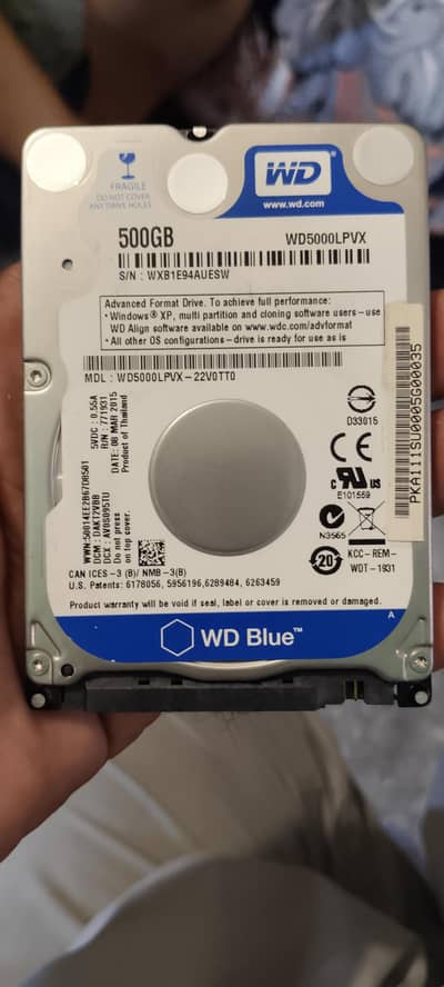 WD hard 500 GB