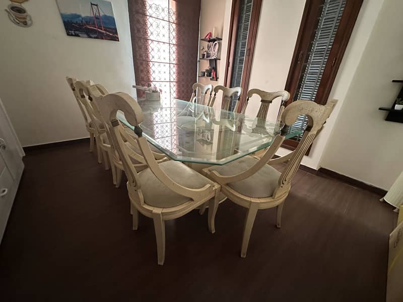 White dinning table 1