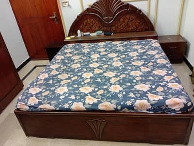 Bed Set with Side Tables, Storage & Master Mattress
