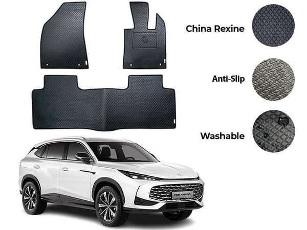 MG HS Hybrid China Rexine Floor Mat 3PCS - Model 2026