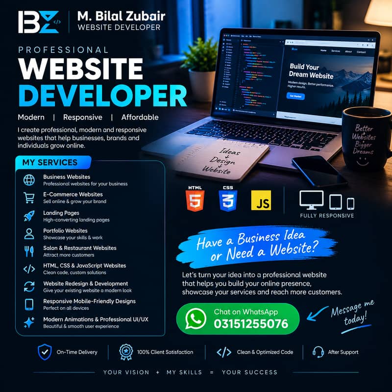 **Professional Website Developer | Modern & Responsive Websites** 1