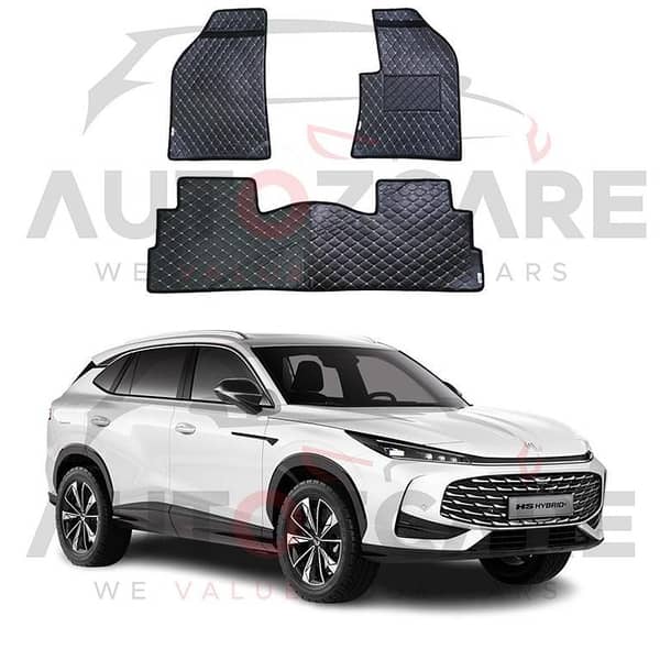 MG HS Hybrid 7D Floor Mat ( Flat Style ) 3PCS - Model 2026
