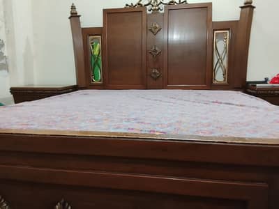Complete bed set with tv unit