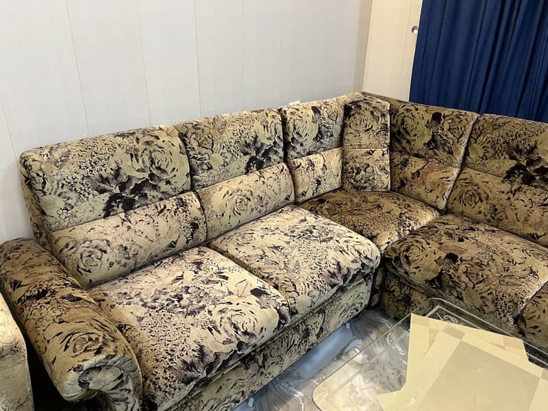 L shape sofa set 1