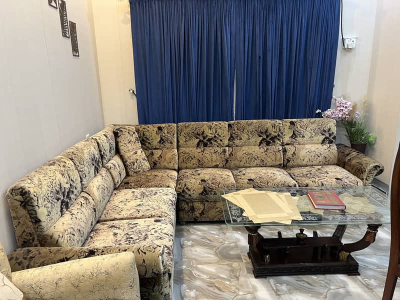 L shape sofa set 2