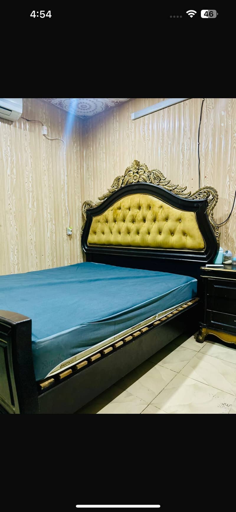 Bed set side table deessing bed without matres 0