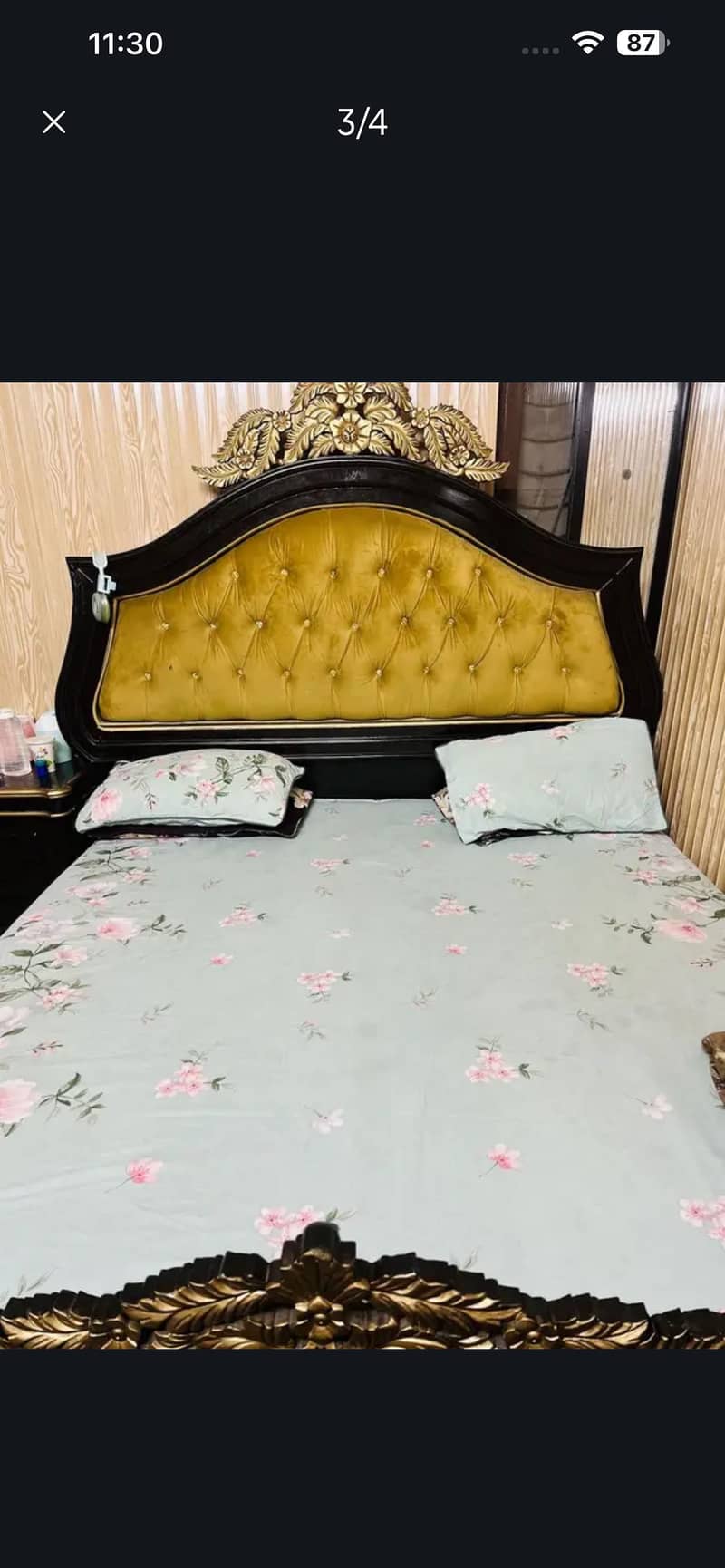 Bed set side table deessing bed without matres 1