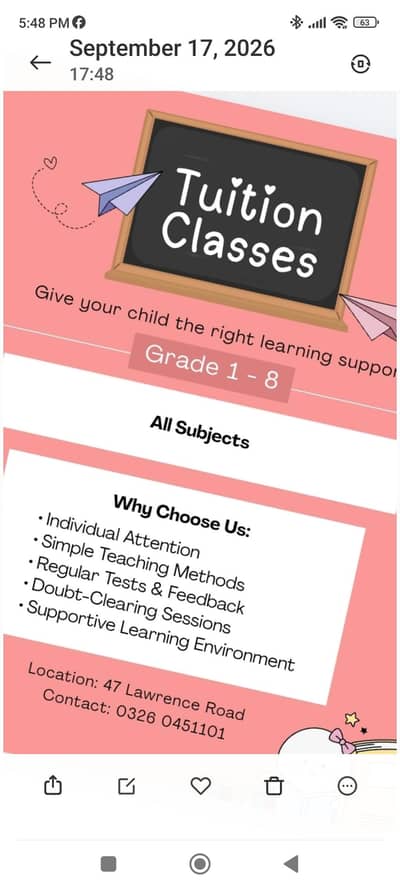 School subject tutor
