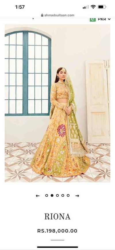 Ahmed sultan bridal mehdi wear
