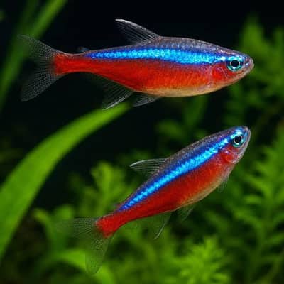 Fishes for planted aquariums.