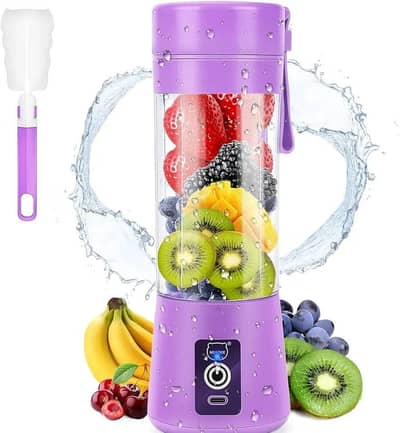 USB Rechargeable Juicer Blender with 6 Blades - Mini Portable 500ml El