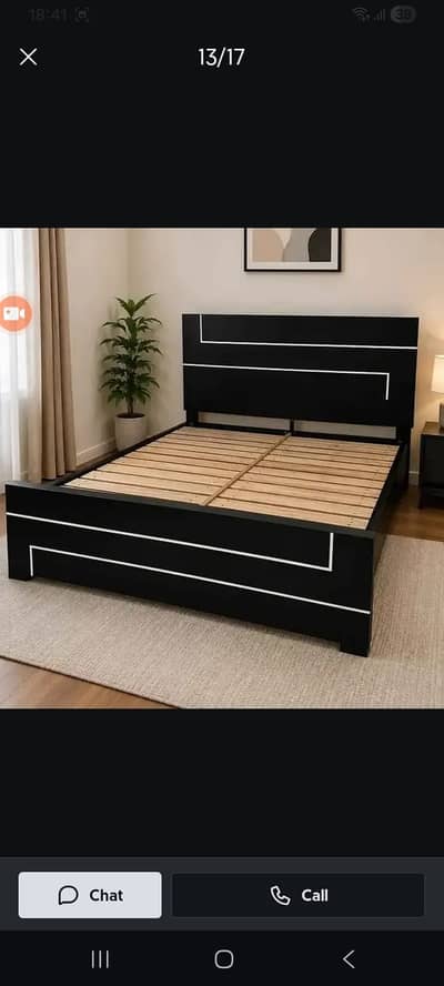 Bed set/Double Bed/Wooden Bed/King size Bed/Poshish Bed/Bed For sale