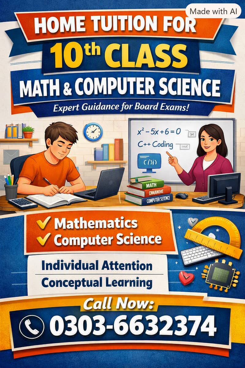 Home Tuition  – Math & Computer Science 0