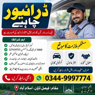 Driver chahye