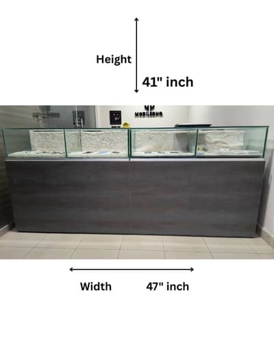 Complete Mobile Shop Counter Setup | Glass Display & Storage