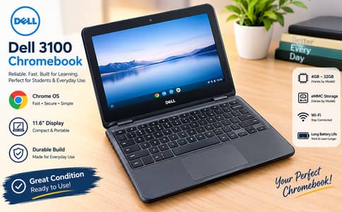 Chrome Book Dell 3100 2 in 1 Touch