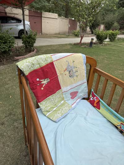 Wooden baby cot