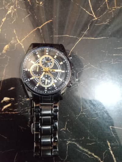 KWC exclusive watch black and gold (little to no use)