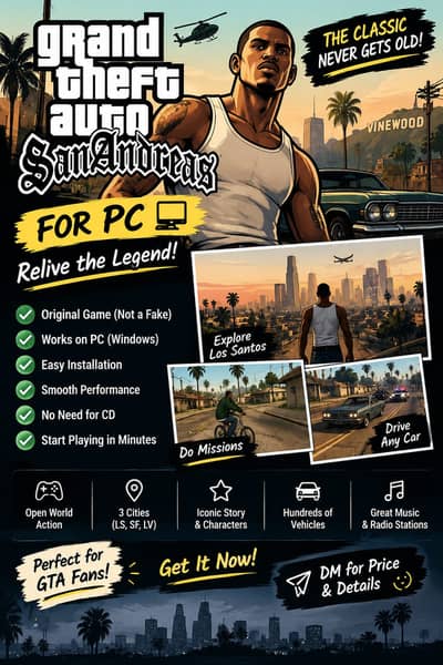 GTA San Andreas for PC – Original Game | Ready to Play