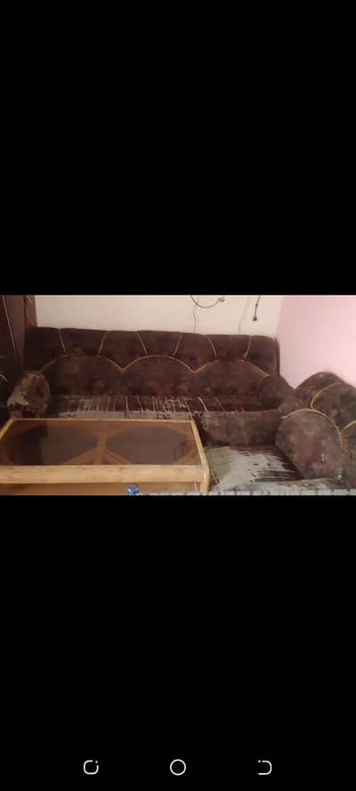 5 Seater Sofa Set with table - Good Condition