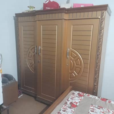 3 doors wooden wardrobe for sale