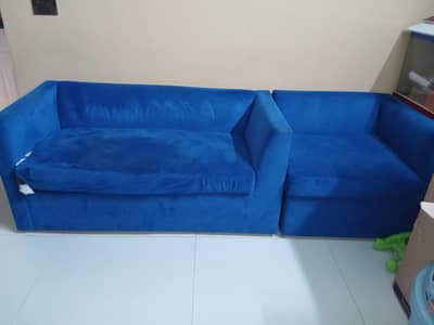 blue sofa