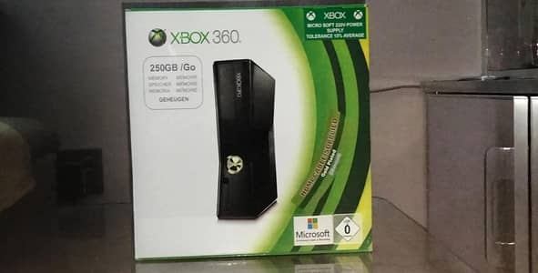 Xbox 360 256 gb new with two controllers  with games download