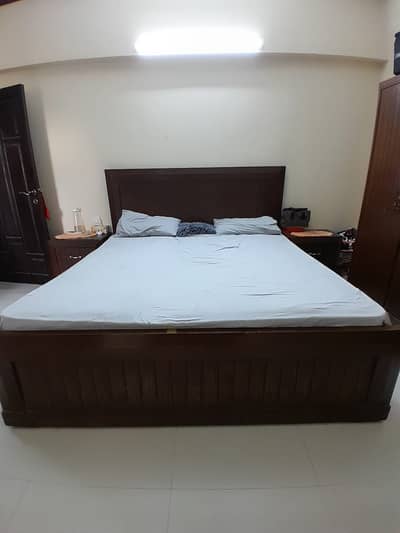 Complete Wooden Bedroom Set for Sale with Mattress