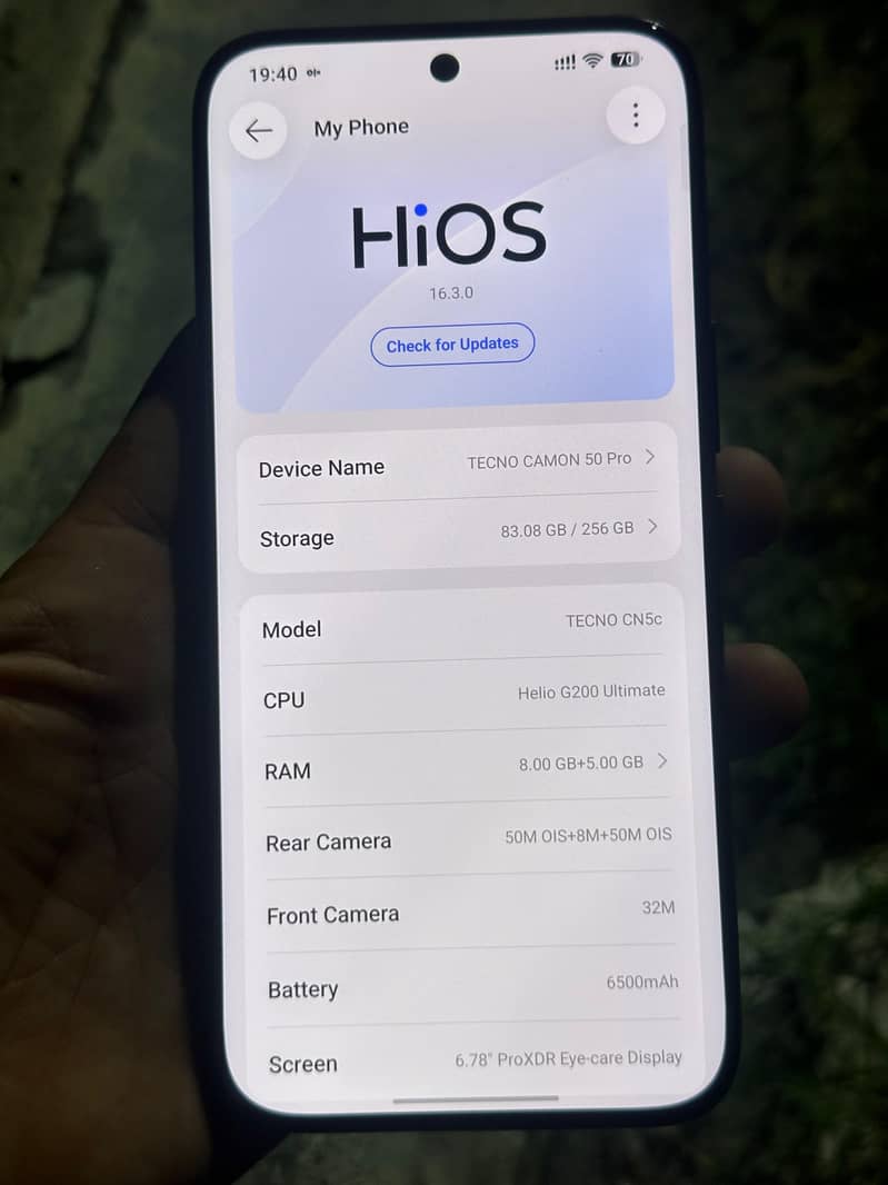 tecno camon 50 pro 5