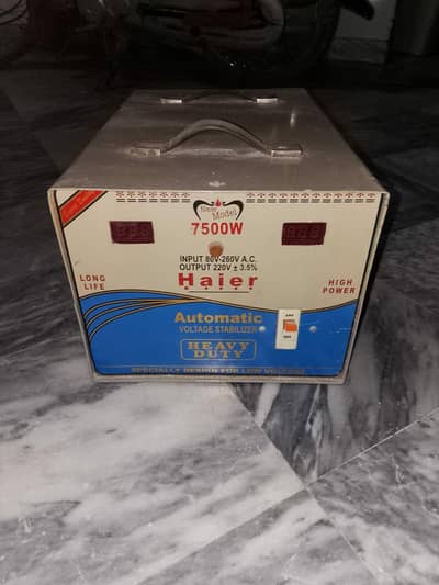 HAIER STEPLIZER 7500 WATT COOPER MADE GUD CONDITION 03281010987