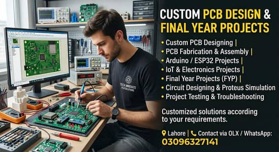 Custom PCB Design | Final Year Projects | Arduino & ESP32