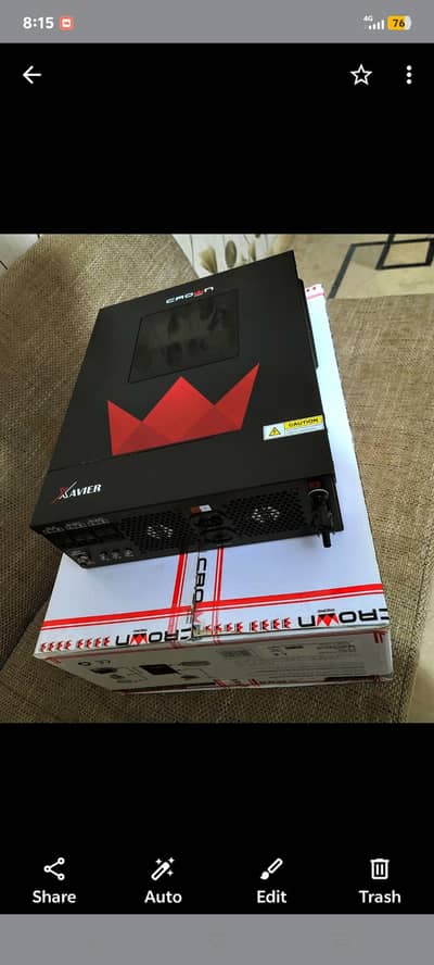 crown 3.6kw  Hybrid inverter 24volt no Riper 100%ok