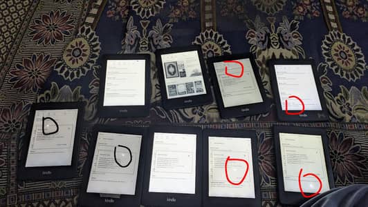 kindle Paperwhite 7th generation 4gb light scratch on the screen