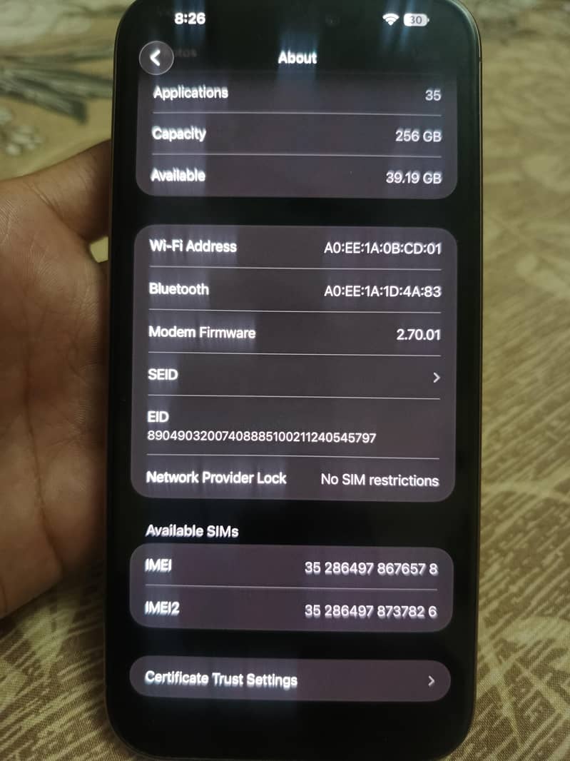 Apple iPhone 16 Pro Max 256 5