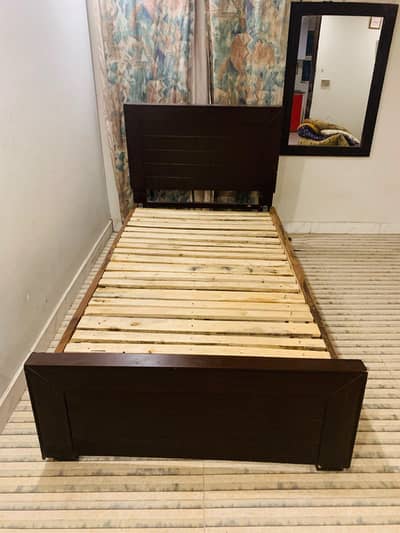 bed side table and mirror