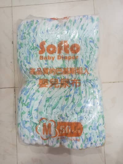 Softo Baby Diaper Large n XL Size | Pack of 50
