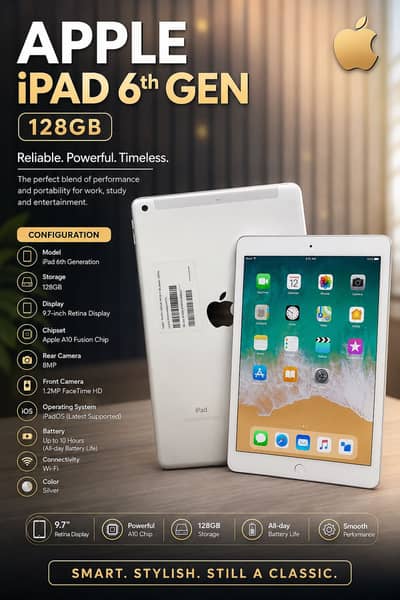 APPLE IPAD 6GEN 128GB (03212497644)