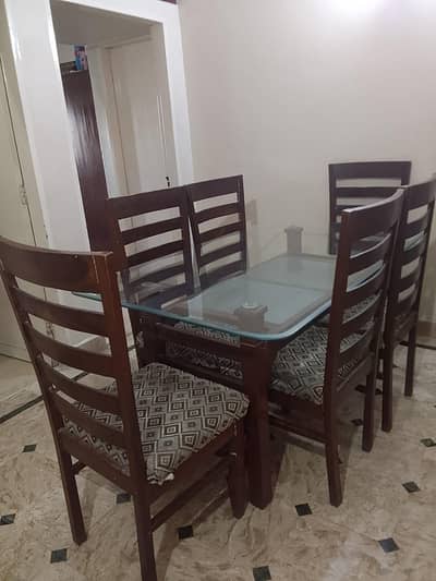 Wooden Dining Table & Chairs