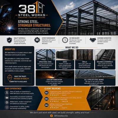 Steel Fabrication & Structure Work | 381 Steel Works