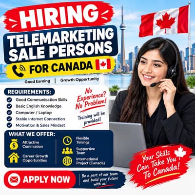 Telemarketing Sale Person Jobs Canada
