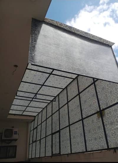 fiber sheet works/fiber glass sheds/car parking shed/Fiberglass conopy