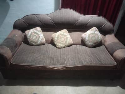 Sofa set with cushions