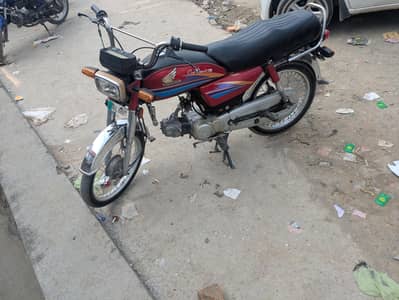Honda CD 70 2007 model Rawalpindi number