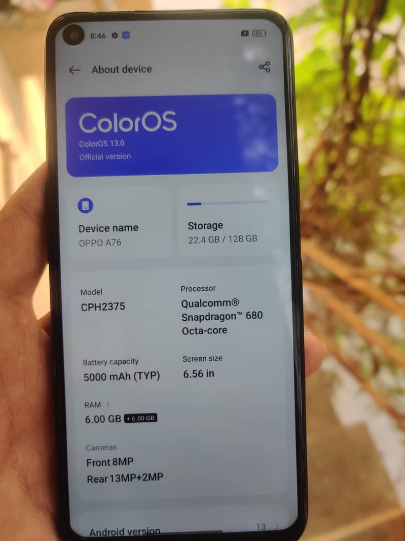 OPPO A76 3