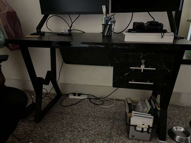 Black Work Office Table 0