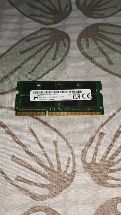 Micron 4GB DDR3L 1600MHz Laptop RAM (PC3L-12800S) - 100% Working