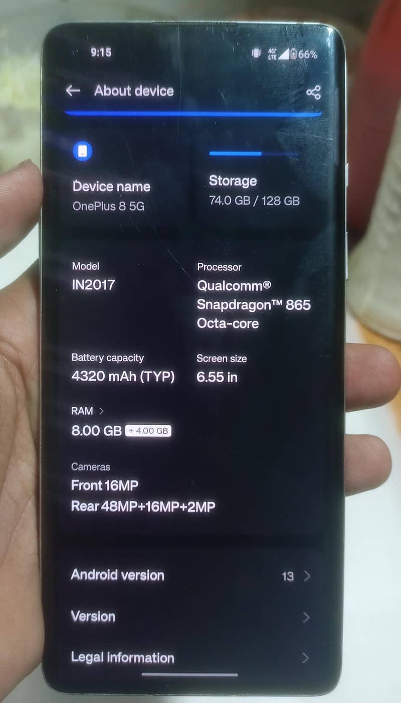 One Plus 8 4