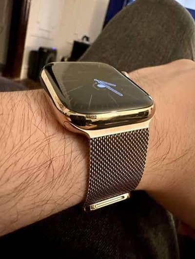 apple watch series 9 stainless steel Gold 45MM
